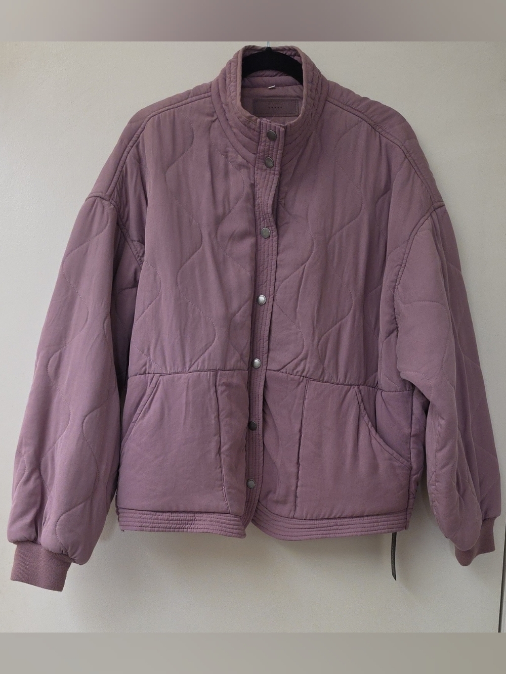 BLANKNYC Quilted Jacket in Wisteria Purple Sz M